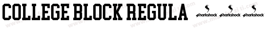 College Block Regula字体转换